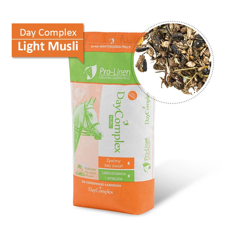 Pro-Linen® Day Complex Light Musli™ 15kg - nisko energetyczna pasza dla koni