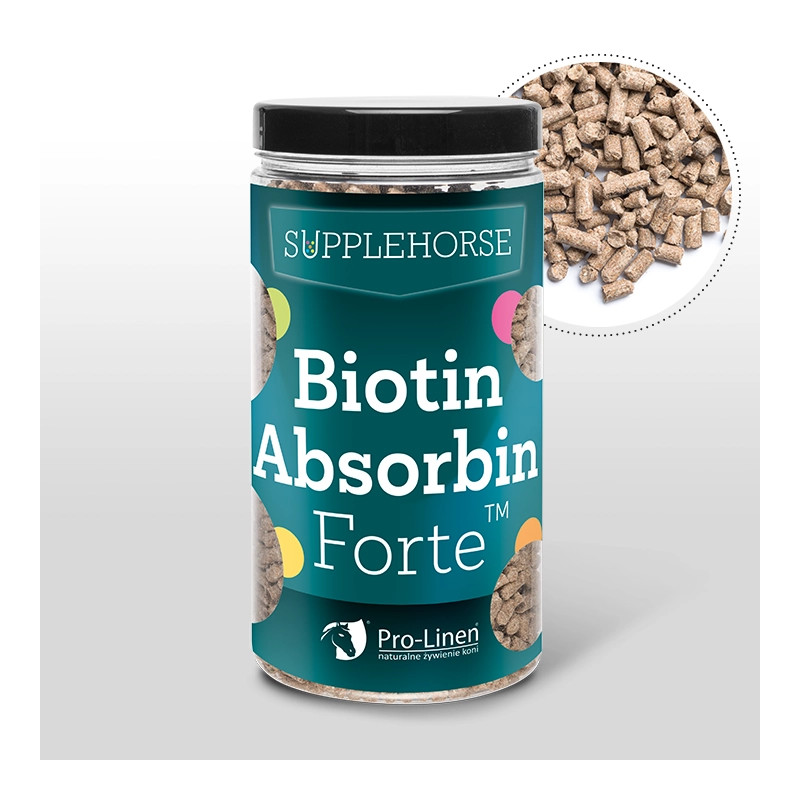 Pro Linen® Biotin Absorbin Forte™ 1kg - wysokowchłanialna biotyna dla koni z pirodyksyną