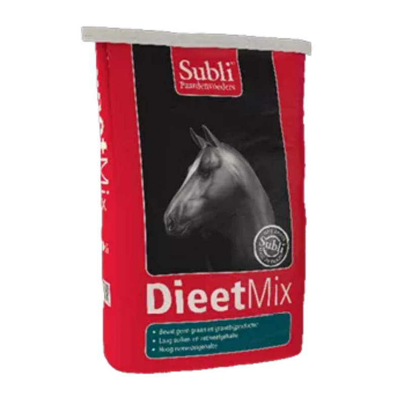SUBLI DieetMix 20kg - bezzbożowe, niskocukrowe musli dla konia