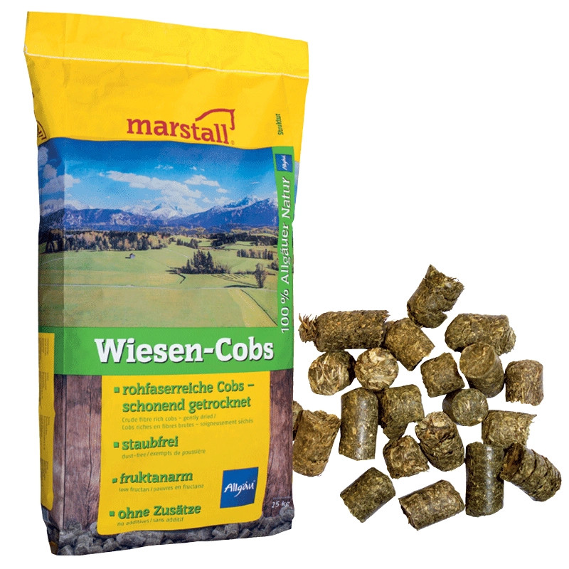 Marstall Wiesen-Cobs 20kg - trawokulki dla koni z ziołami