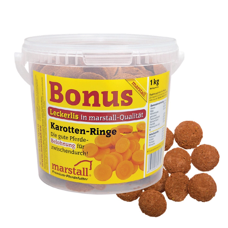 Marstall Bonus Karotte-Ringe - marchewkowe smakołyki dla koni