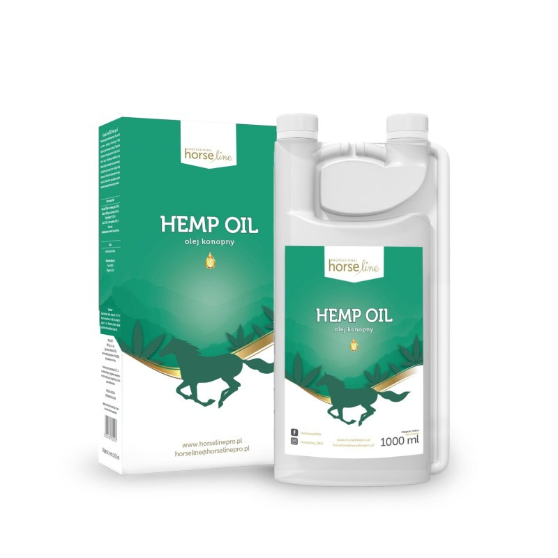 HorseLinePro Hemp Oil 1000ml - olej konopny