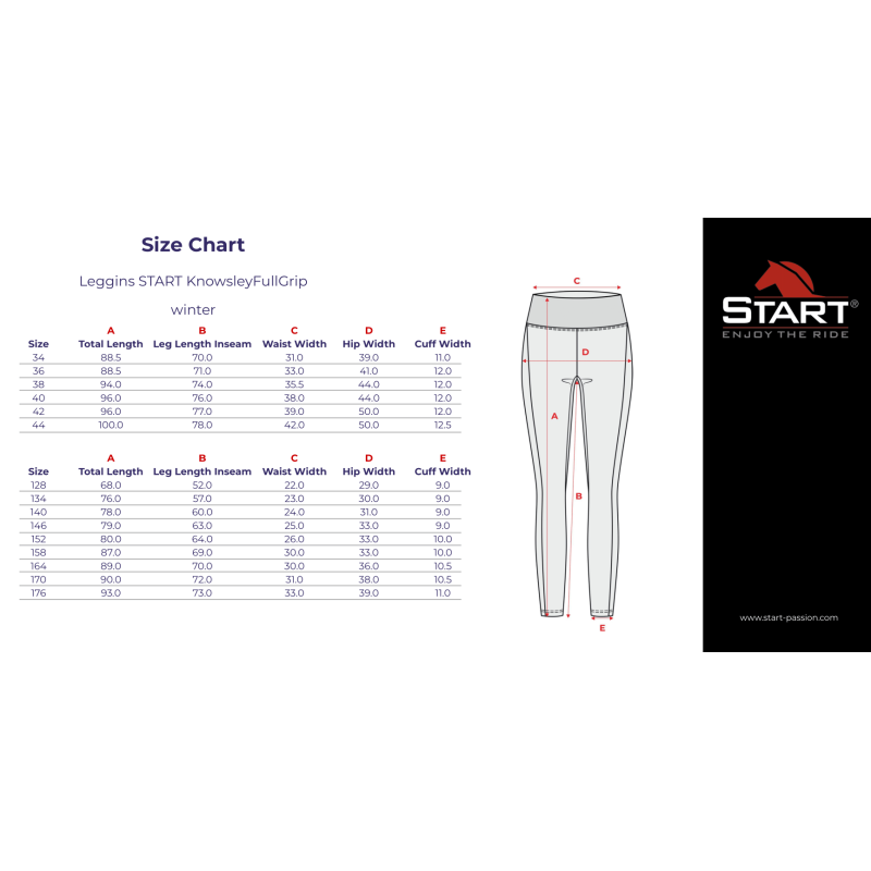 Legginsy START KnowsleyFullGrip winter damskie