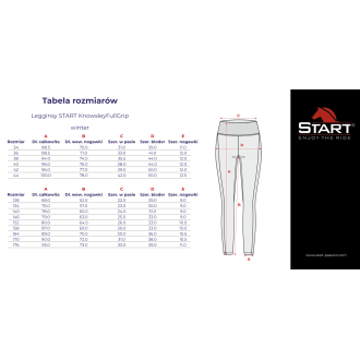 Legginsy START KnowsleyFullGrip winter damskie
