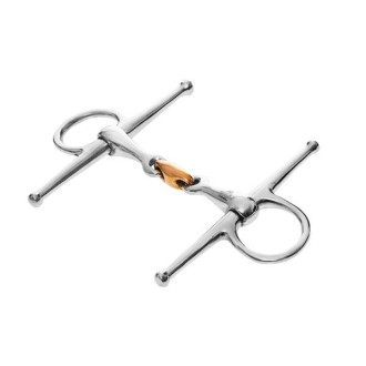 Wędzidło z wąsam START anat/miedź/ł pełne 2*łamane Wędzidło z wąsam START anat/miedź/ł pełne 2*łamane